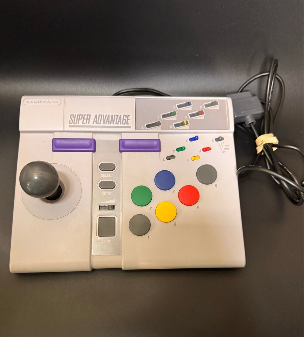 AsciiWare Super Advantage Super Nintendo SNES joystick controller - tested